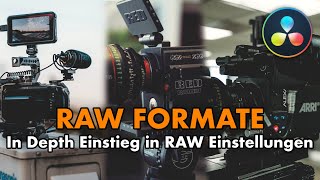 Arbeiten mit RAW VIDEO FILES  DaVinci Resolve Studio Tutorial Deutsch [upl. by Guss]