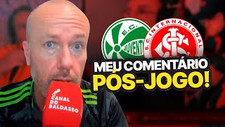 quotFIASCO PELO AMOR DE DEUSquot O COMENTÁRIO DE FABIANO BALDASSO APÓS JUVENTUDE 0X0 INTER [upl. by Mrots]