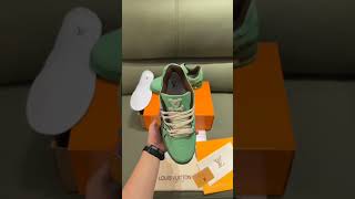 LOUIS VUITTON BY TYLER THE CREATOR LV TRAINER GREEN PREMIUM QUALITY [upl. by Putscher]