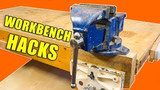 5 DIY Workbench Hacks  Woodworking Tips and Tricks [upl. by Jarnagin]