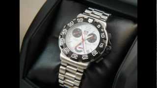 TAG Heuer Formula 1 white dial chronograph CAC 1111BA0850 [upl. by Marti]