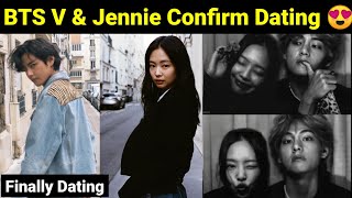 BTS V amp Jennie Confirm Dating 😍  Taennie Dating 100 Real [upl. by Porush814]