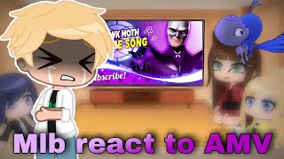 Mlb react to AMV ❤️ Hawk Moth Theme Song Gacha Club [upl. by Harraf]