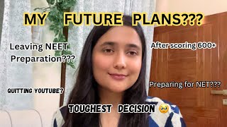 What are my FUTURE PLANS RESTARTING OR QUITTING NEET PREPARATION neet2024 studyvlog neetexam [upl. by Hadria666]