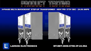 3Phase Delta BuckBoost StepUp Transformer  480V Primary  575V Secondary  2406 Amps  5060Hz [upl. by Notsud]