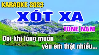 Xót Xa Karaoke Tone Nam Nhạc Sống gia huy beat [upl. by Eveline]