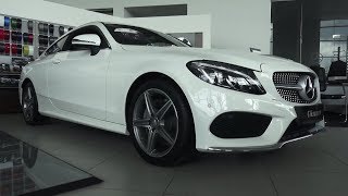 2017 MercedesBenz C180 Coupe Sport Обзор интерьер экстерьер двигатель [upl. by Lletnohs390]