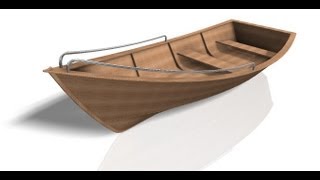 Autodesk Inventor  Part II  Design of a small Boat [upl. by Ahsieken]