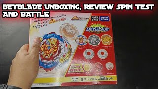 ZEST ACHILLES CUSTOMIZE SET  CHAIN PHOENIX  HOLLOW RAGNARUK  BEYBLADE BURST  UNBOXING amp BATTLE [upl. by Duer]