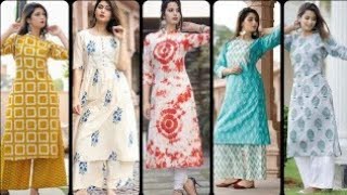 Simple amp stylish All over printed suit design ideas 2024 l New summer suit design [upl. by Marigolda361]