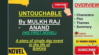 Untouchable by Mulk Raj Anand Summary in hindi  meg7 ignou [upl. by Upshaw]