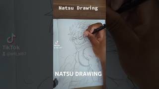 NATSU DRAGNEEL SPEED DRAWING anime fairytail [upl. by Nwahsar]