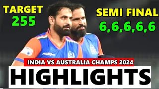 INDIA CHAMPIONS VS AUSTRALIA CHAMPIONS SEMI FINAL HIGHLIGHTS I [upl. by Plumbo]