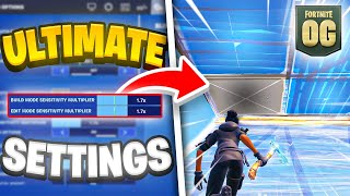 NEW Best OG Fortnite Controller SETTINGS  Sensitivity PS5XBOXPC [upl. by Rosario]