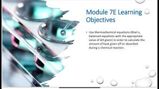 Module 7E Thermochemical Equations [upl. by Yekcor]