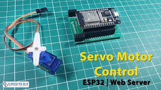 Servo Motor Control with Web Server  ESP32 [upl. by Erreit447]