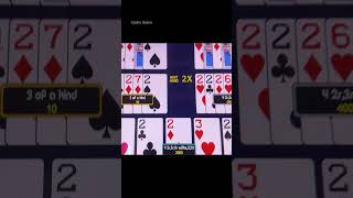 Four Deuces Twice casino casinogames poker videopoker gaming gamble casinodeano [upl. by Eladnyl77]