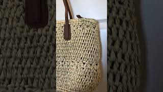 Talbots Womens Straw Large Shoulder Tote Bag Casual Summer Style talbots totebag shoulderbag [upl. by Eglanteen]