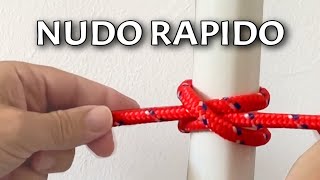 Como hacer un NUDO RAPIDO Nudo Ballestrinque [upl. by Esiouqrut]