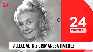 Fallece actriz Grimanesa Jiménez a los 86 años de edad  24 Horas TVN Chile [upl. by Renruojos512]