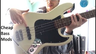 Jazz Bass mods Warman Stealth Jazz Bass pickups [upl. by Nehepts]