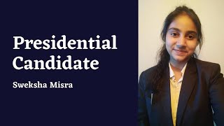 Presidential Candidacy Speech Candidate Sweksha Misra [upl. by Ailekahs]