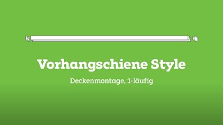 mömax Montageanleitung  Vorhangschiene Style 1läufig Deckenmontage [upl. by Vannie]