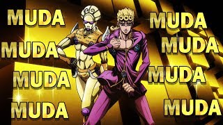 Jojos Bizarre Adventure Golden Wind MUDA MUDA MUDA Compilation [upl. by Galen]