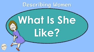 Describing People  She is  English Speaking Practice  Mark Kulek ESL [upl. by Otis]