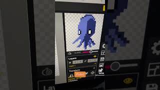 How to create a PixelArt animation octopus gamedev pixel indiegamedev [upl. by Aniratak]