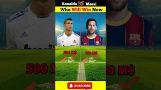 Ronaldo vs Messi ⚽🏀 brazilianfootballer football [upl. by Colan]