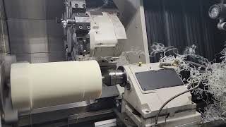 Nylon in CNC Lathe [upl. by Alaehcim]