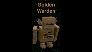 Lego Minecraft Custom Golden Warden v2  Animation [upl. by Elli]