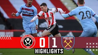 Sheffield United 01 West Ham United  Premier League Highlights  Haller goal amp McBurnie late miss [upl. by Brodie]