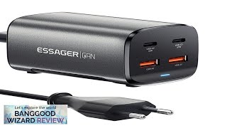 GaN Tech ESSAGER ESCD35 67W 4Port USB PD Charger 2USBA2USBC PD30 QC40 Review [upl. by Proctor]