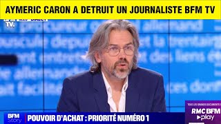 AYMERIC CARON ETEINT LE PLATEAU DE BFM et ça fait plaisir à écouter [upl. by Hector]