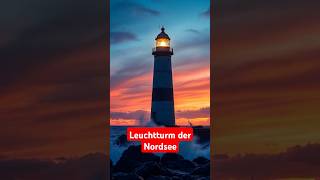 🌀 Leuchtturm der Nordsee Kraft und Beständigkeit in den Wellen ⚓nordsee leuchtturm [upl. by Reahard]