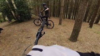 Breathtaking helmet cam footage reveals rider tackling massive jumps at Woburn Bike Park  WooGlobe [upl. by Forward]