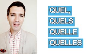 Ladjectif interrogatif QUEL QUELLE QUELS QUELLES [upl. by Eecrad]