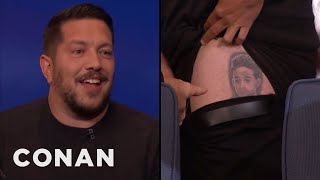 Sal Has A Jaden Smith Tattoo On His Upper Thigh  CONAN on TBS [upl. by Pattin]