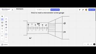 PHY How to take readings from a micrometer screw gauge eg1 [upl. by Annatsirhc]