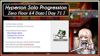 GMS Hyperion Zero Floor 64 Dojo Day 71 Solo Progression [upl. by Abbottson]