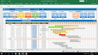 Cronograma de Actvidades en Excel [upl. by Asilanna]