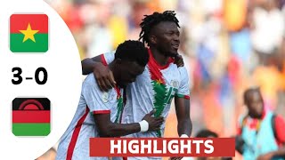 Burkina Faso vs Malawi 30  All Goals amp Extended Highlights  Africa Cup of Nations qualification [upl. by Issac]