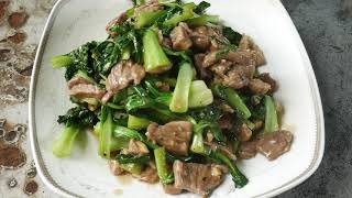 Stir Fried Pak Choi with​​ Pork Recipe  Pak Choi Cooking [upl. by Eimmot]