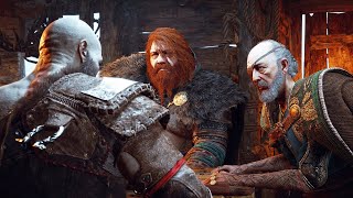 God of War Ragnarok  Kratos meets Thor amp Odin for the first time 4K [upl. by Narayan302]