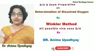 DO by Winkler method with Q amp A and VivaVoce preparation Dr Anima Upadhyay [upl. by Daniyal361]