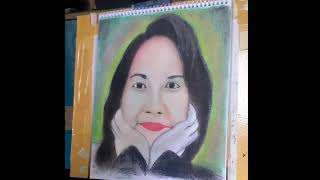 SOFT PASTEL DRAWING PORTRAIT  PORTRAIT OF MY WIFE [upl. by Anairad300]