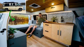 DIY ‘90s VAN to MODERN TINY HOME The Entire Build [upl. by Koralle]