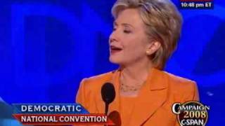 Sen Hillary Clinton DNY addresses the DNC [upl. by Wearing]